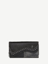Trinity Ranch Hair-On Cowhide Saddle Shape Wallet - Montana West World
